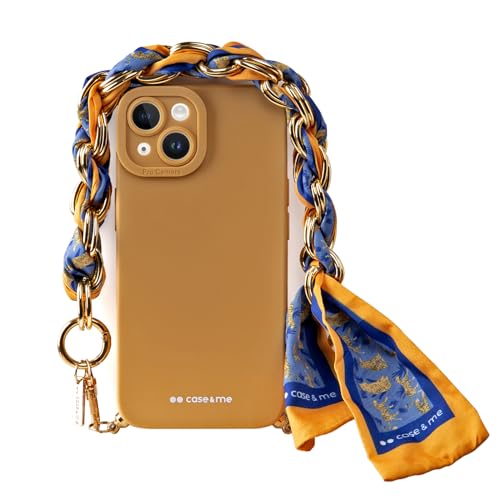 Coque jaune iPhone 14 protection souple appareil photo et cordon
