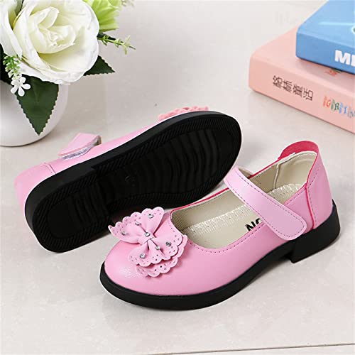 Children Shunky Heel Flower Sandals Fashion Princess Shoes Performance Sandals Children Shoes Infant Sandals Girls (Pink, 11.5 Little Child)3