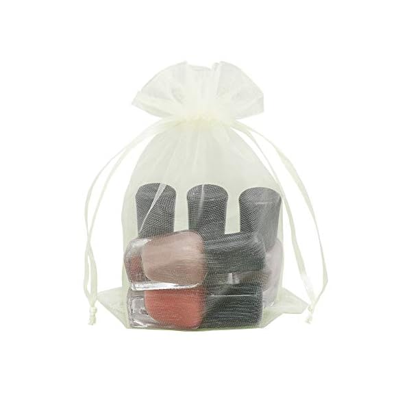 Organza-Beutel mit Kordelzug, mittelgroß, 100 Stück – Bild 6