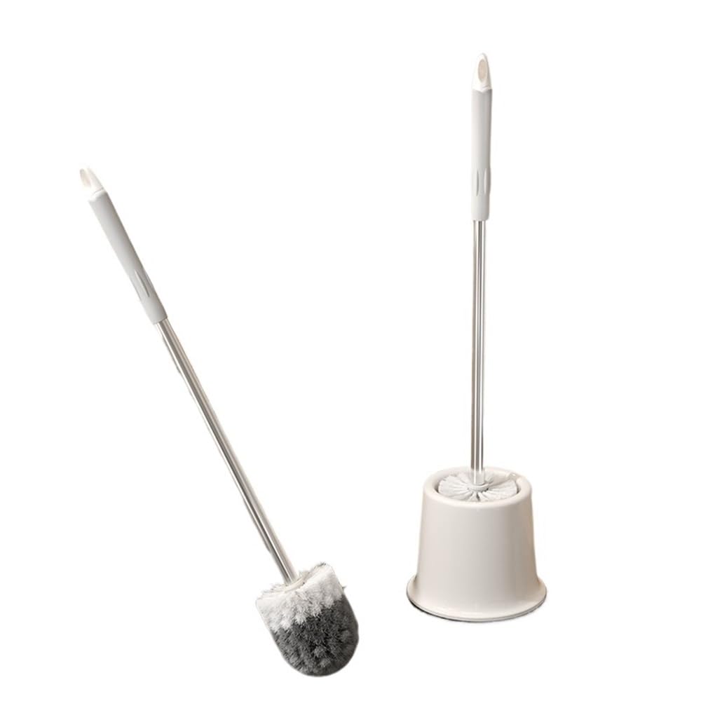 Zyyanshop Gris Toilet Brush Toilet Brush Household Long Handle Cleaning Bathroom Wash Squat(Gris)