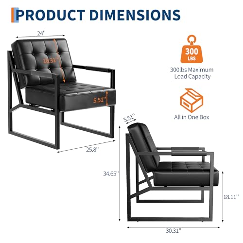 Sillón ergonómico plegable negro miniatura 2