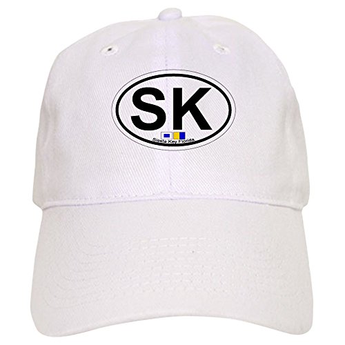 CafePress Siesta Key FL Oval Design Cap Unique Adjustable