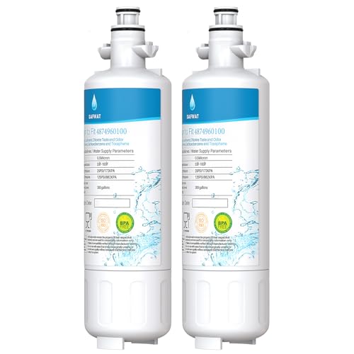 Image of SAFWAT 4874960100 Filter Replacement for Blomberg Beko 4874960100 Water Filter (2 Pack)