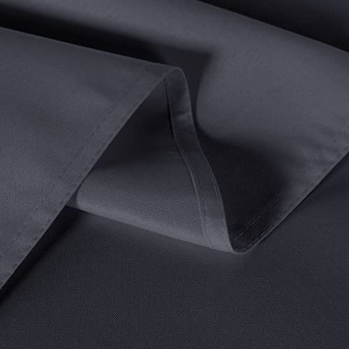Image of sancua 2 Pack Dark Grey Tablecloth 54 x 78 Inch, Rectangle 4 Feet Table Cloth - Stain and Wrinkle Resistant Washable Polyester Table Cover for Dining Tables, Buffet Parties and Camping