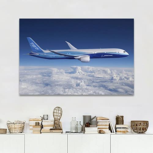 Amazon｜アートポスターボーイング787旅客機ドリームライナースカイ