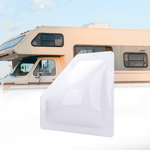 Image of RVGUARD RV Skylight Replacement, 11 inch x 24 inch Outer Dimension Skylight Fits All Standard 8 inch x 20 inch Openings, RV Skylight for Camper Trailer Fifth Wheel Truck, UV Resistant, Impact Resistant, White