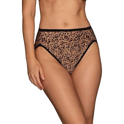 Vanity Fair Women's Illumination Hi Cut Panties, Silky Stretch & Satin Trim