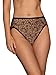 Vanity Fair Women's Illumination Hi Cut Panty 13108, Toffee Leopard Print, 8