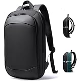 Slim Laptop Backpack,Lightweght Expandable High-Tech Business Work Backpack for Men and Women,15.6 Inch Waterproof Anti-theft Travel Backpack Durable College Casual Daypack Computer Laptop Bag - Black