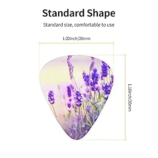 Ensemble de 12 médiators de guitare fleur de lavande pour guitare acoustique, guitare électrique, contrebasse, ukulélé - Les Beatles, Paul McCartney, John Lennon, RIngo Starr, George Harrison Ensemble de 12 médiators de guitare fleur de lavande pour guitare acoustique, guitare électrique, contrebasse, ukulélé – Image 4