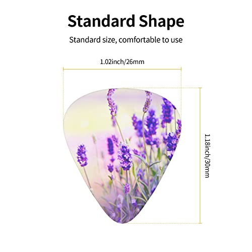 Ensemble de 12 médiators de guitare fleur de lavande pour guitare acoustique, guitare électrique, contrebasse, ukulélé - Les Beatles, Paul McCartney, John Lennon, RIngo Starr, George Harrison Ensemble de 12 médiators de guitare fleur de lavande pour guitare acoustique, guitare électrique, contrebasse, ukulélé – Image 5