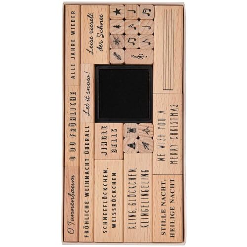 Stempelset Weihnachtslieder FSC 100% 27 Stk