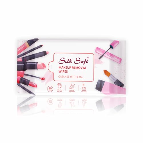Image of Makeup Remover Wipes - 30 Wipes (Pack of 1 x 30) | Ultra-Soft & Skin-Friendly | Gently Removes Waterproof Makeup | Alcohol-Free