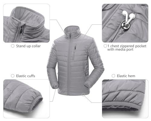 Image of 33,000ft Men's Puffer Jacket Lightweight Packable Insulated Winter Coat