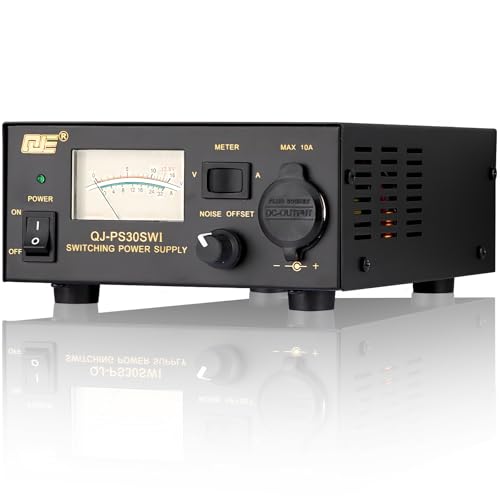 Image of 13.8V 30A DC Power Supply for Ham Radio,Regulated Bench Power Supply with Noise Offset,Analog Lab AC to DC Switching Converter,Cigarette Plug Socket,Powering CB VHF UHF HAM Amateur Radio