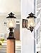 Dusk to Dawn Sensor Outdoor Wall Sconce Vintage Outside Lighting Fixture Wall Mount With Photocell, Waterproof Wall Lantern Oil Rubbed Brown Porch Lights, Rustic Exterior Wall Lamp for House, Garage