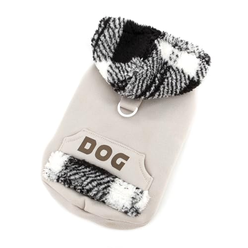 Pull à capuche pour chien pour des balades d'hiver bien au chaud en ville