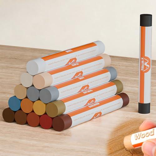Wood Filler Sticks, 16 Colors Wax Filler Touch Up Pen,