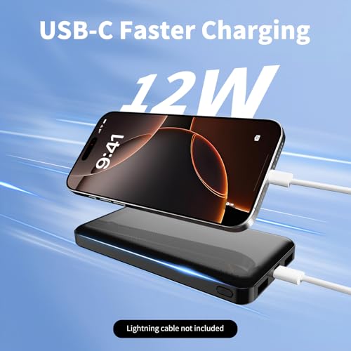 Evopow 2 Pack Portable Charger, 10000mAh Power Bank, Travel Battery Pack - image 2