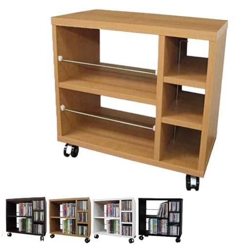 [ナチュラル]ワゴン 幅59.5 奥行29.5cm キャスター付き