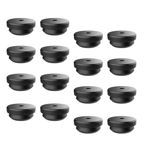 MISUVRSE 16 tapones de goma resistentes al calor para protección de tornillos de cocina de gas y vitrocerámica, estufa de seguridad, caravanas, piezas de repuesto, protección de cocina, tapa de goma
