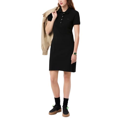 Lacoste Classic Short Sleeve Stretch Mini Pique Polo Dress, Ef8470 Dress