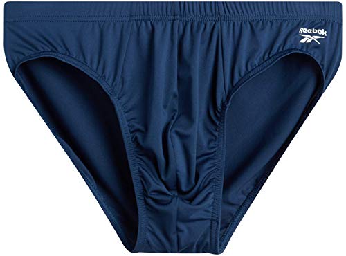 Reebok Men's Underwear - Quick Dry Performance Low Rise Briefs (10 Pack), Size Large, Blues/Charcoal #TOP3