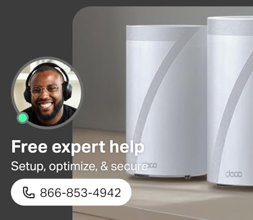 undefined TP-Link Deco BE63 Tri-Band WiFi 7 BE10000 Whole Home Mesh System- 6-Stream 10 Gbps, 4x2.5G Ports Wired Backhaul, 4X Smart Internal Antennas, VPN, MU-MIMO, HomeShield, Free Expert Support (2-Pack) の商品画像 3