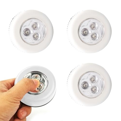 Lampe Spot LED Éclairage Supplémentaire, Spots LED Autocollants à Piles, Lumières Tactiles...