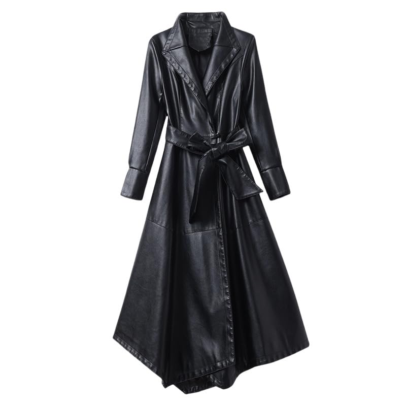 Stile e funzionalità: trench lungo da donna, trench con cintura, trench con collo alto da donna, trench lungo in vera pelle, giacca a vento con colletto a revers e tasca, i cappotti da donna offrono calore e protezione dal vento, il taglio alla moda si adatta a tutte le corporature femminili, creando una silhouette lusinghiera e alla moda per te.