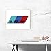 Custom Car Posters Handmade Poster compatible with BMW M3 Generation on M Power logo Print of BMW Car Models: E30, E36, E46-8x10