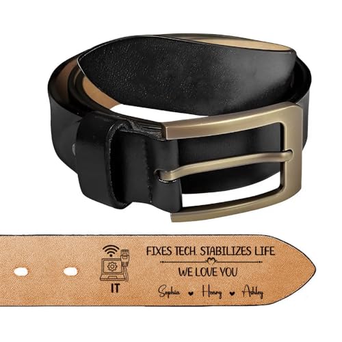 Custom Belt for Dad – Personalized with Leather Belt for Men, Gift for Accountant Fathers zRF7XQ