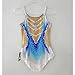 LIUHUO Rhythmic Gymnastics Leotards Fashionable Comfortable Blue Elegant Stylish Strap style