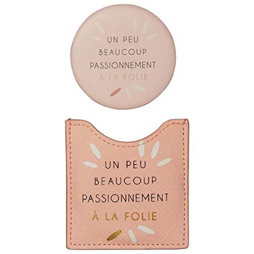 Draeger - A Little Much Mirror - Round Pocket Mirror to Take Anywhere, All Occasions - Dimensions 8.5 cm x 8 cm - Image 2