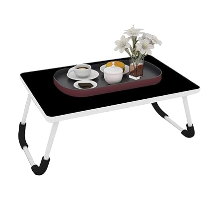 Darwin Laptop Table | Portable Laptop Table | Metal Portable Laptop Table | Study Table for Kids(Black)