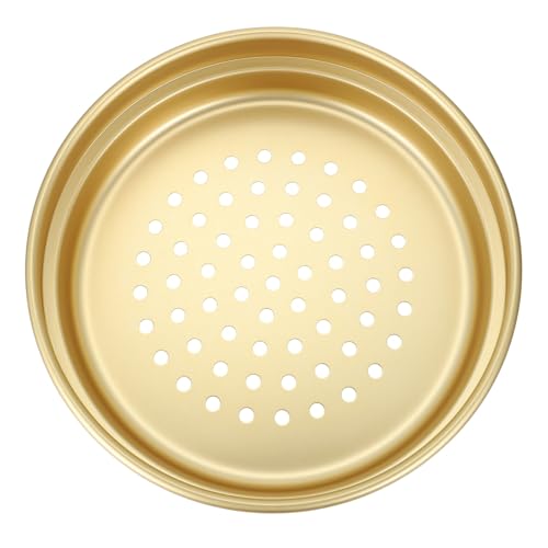 Cabilock Aluminiumlegierungdampfer Kochen Dampfgarer pfannenwender Heizgestell Dampfwerkzeug mit Lebensmitteln Dampfgargerät für die Küche Dampfkörbchen Golden