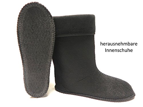 LEMIGO leichte Eva Gummistiefel gefüttert Aspen (Grau, eu_footwear_size_system, adult, women, numeric, medium, numeric_40)