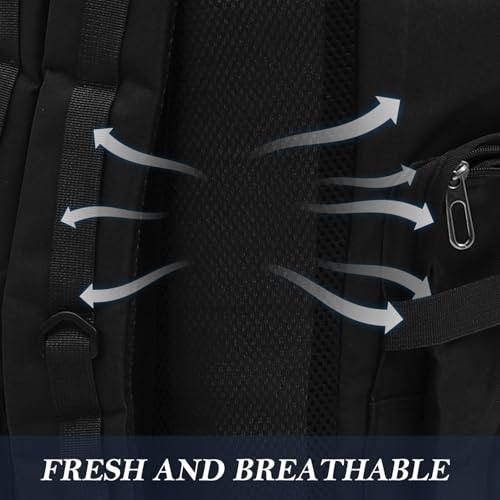 Mochila de senderismo impermeable Cabilock 80L negra miniatura 4