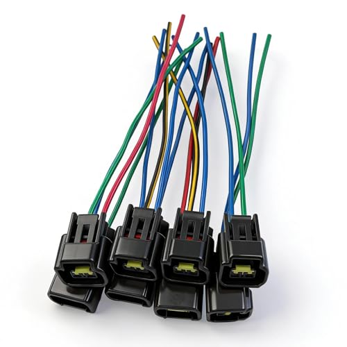 OYEAUTO Ignition Coil Female Connector Plug Harness Set of 8 Compatible with Ford Lincoln Mercury