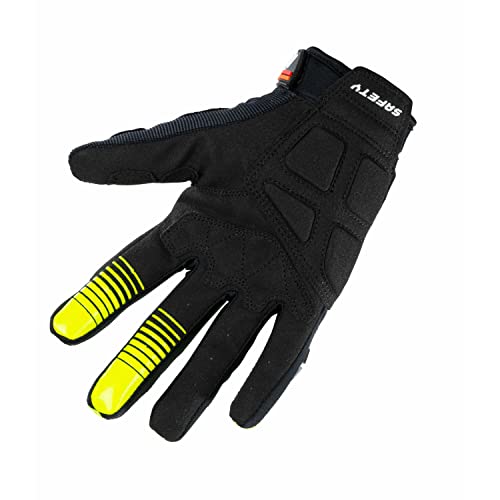 Gants Moto KENNY Safety Noir Rouge Orange 21