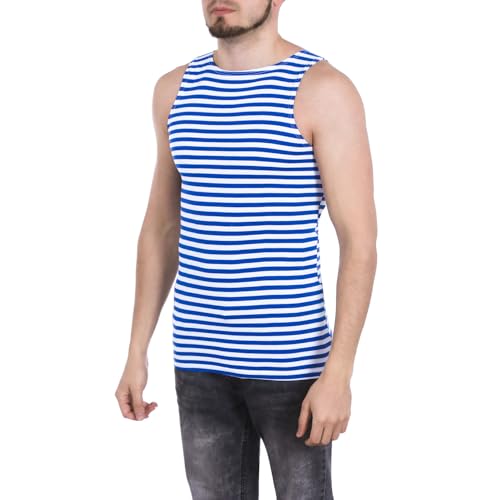 GEOFFREY B.SMALL／sleeveless shirt(stripe Genuine Men's Striped Sleeveless Tank Top 100% Cotton Light