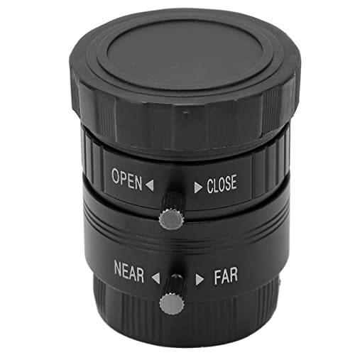 KOSDFOGE アルミニウム合金 3MP カメラレンズ 25mm 焦点距離 マニュアルフォーカス 調整可能 絞り デジタルカメラ用
