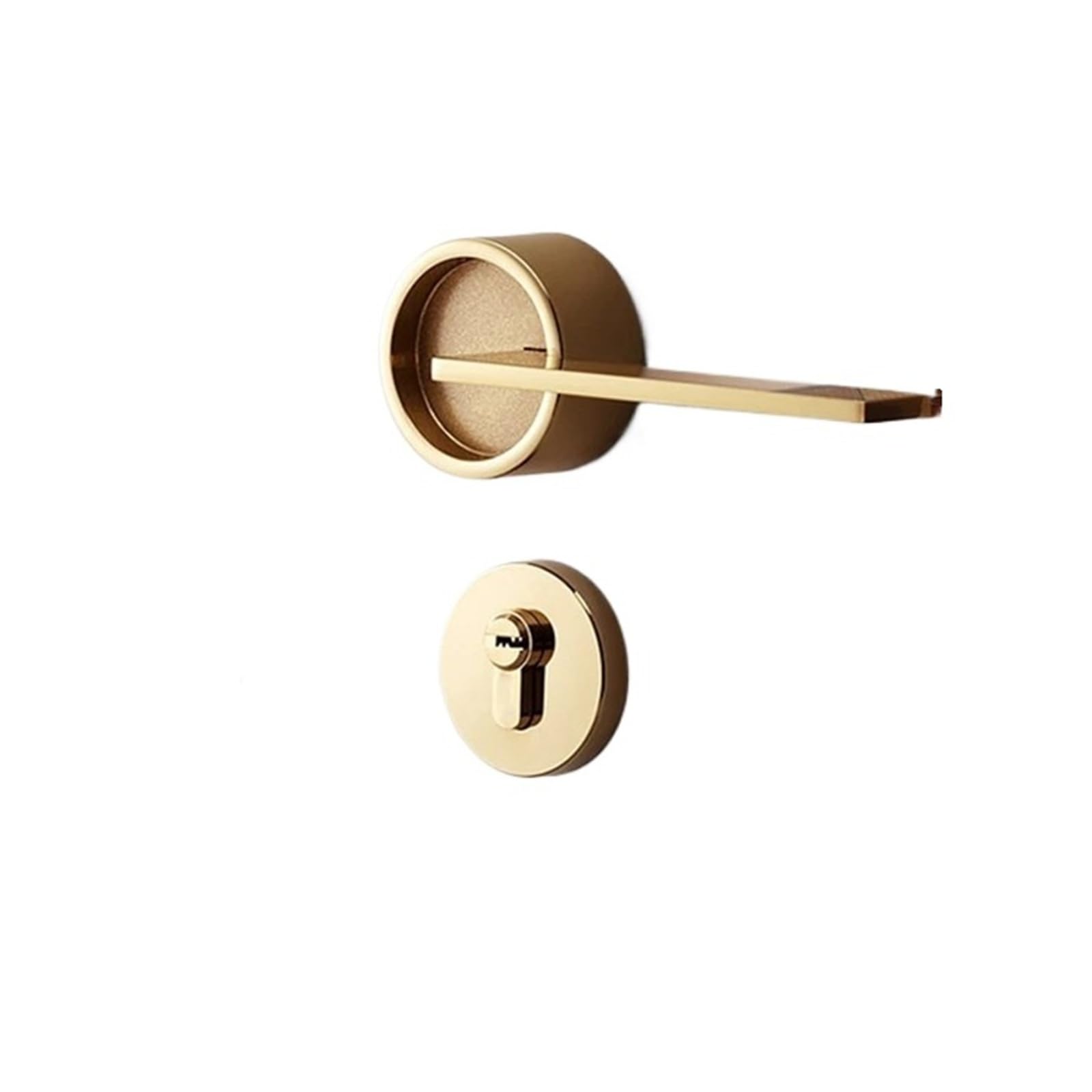 Sjloynwq Pvd Gold Pvd Indoor Silent Door Lock Zinc Alloy Handle