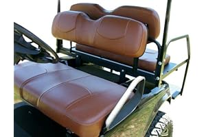 Deluxe Saddle Brown Golf Cart Seat Covers for Yamaha G14-G22 (Front Set)