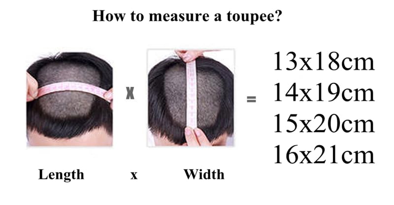 Miniatura 5 de Anemone Jewelry Peluca de cabello humano para hombre, con clip de repuesto de poliuretano alrededor del cabello, extensiones de cabello masculinas