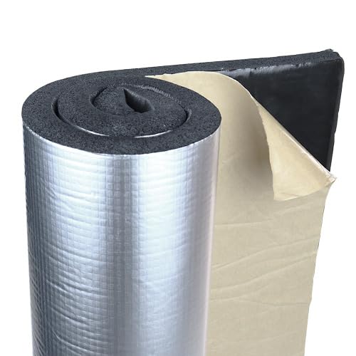 DFLEX 20 - Selbstklebende Wärmedämmung mit ALU-Folie, Stärke 20 mm, 1,5 m².