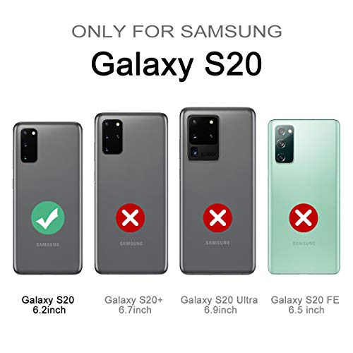 Suritch Phone Case For Samsung Galaxy S20 5G Case, Front Cover With Built-In Screen Protector Full-Body Protection Shockproof Tpu Bumper Protective Case For Girl Women Cute, Green Mandala #TOP1