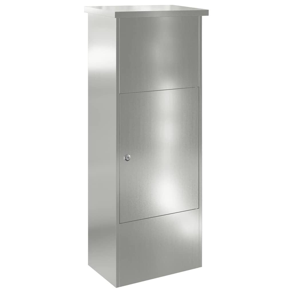 vidaXL Boîte de dépôt de Colis avec Stockage Noir 44,5 x 29 x 110,5 cm