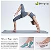 Hylaea Yoga Socks for Women with Grip & Non Slip Toeless Half Toe Socks for Pilates Ballet Barre Dance Kickboxing