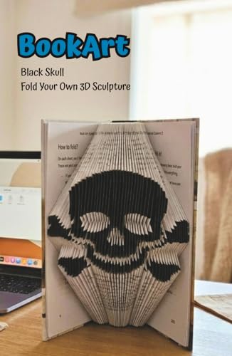 Skull BookArt — Fold Your Own 3D Skull & Crossbones Sculpture: Unique Halloween Gift for Kids & Teens | Pre-Marked Pages | No Experience Needed | ... Activity | Perfect for Halloween & Birthdays image 2